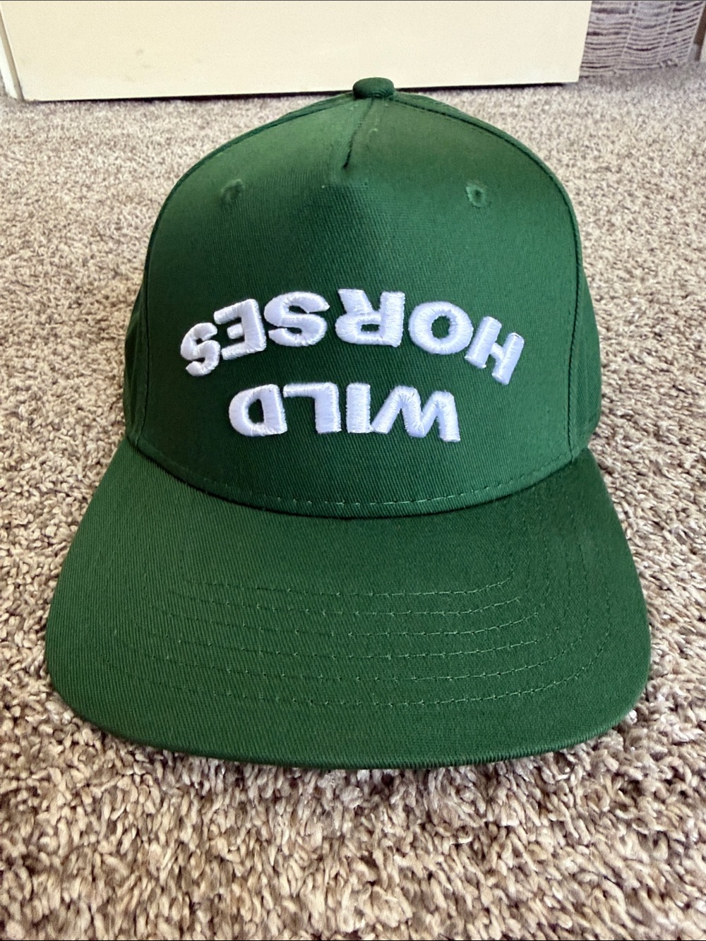 Green 'WILD HORSES' Embroidered Cap - From Petco Park Concert